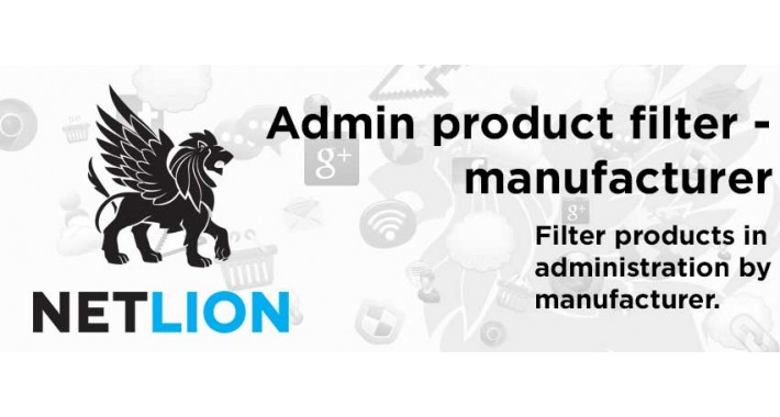 Admin products filter - manufacturer