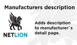 Manufacturer description