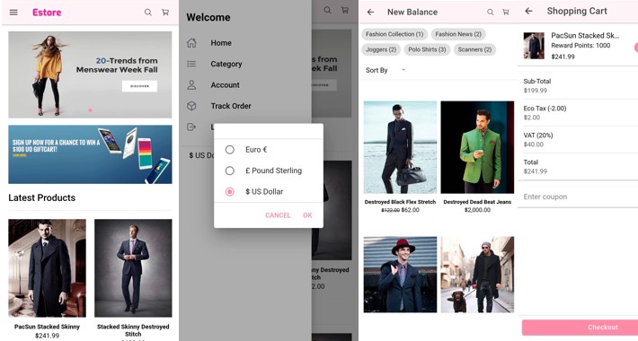 Android and iOS app combo