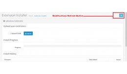 admin modifications refresh button in installer ..