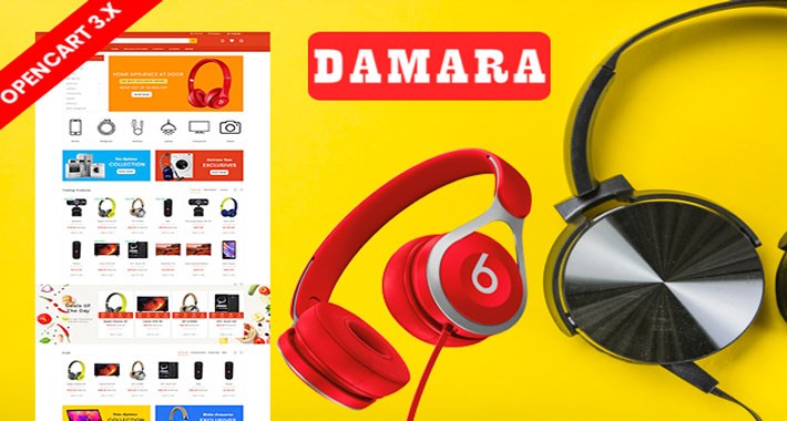 Damara – Gadgets Electronics OpenCart Responsive Theme