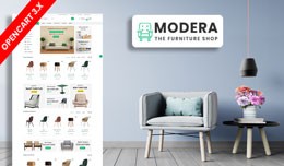 Modera Furniture Ecommrce Opencart Website Templ..