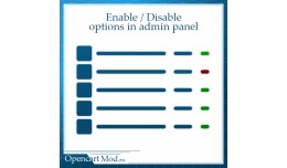 Enable option / Disable options