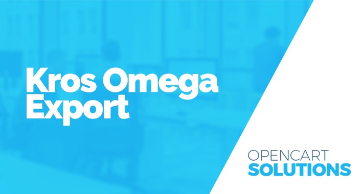Export do účtovníckeho software Kros Omega 1.5.x