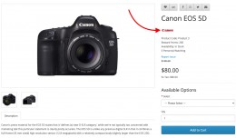 Show Manufacturer Logo On Product Page