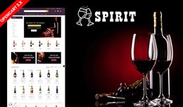 Spirit wine & Drink Ecommrce Opencart Websit..