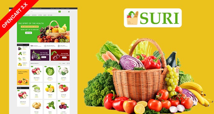 Suri Organic & Grocery Ecommrce Website Template