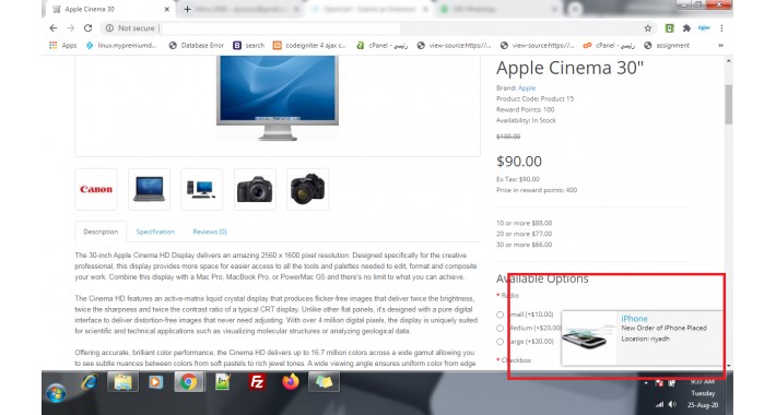 Public Notifications for Products Sold