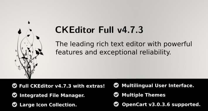 CKEditor Full v4.7.3