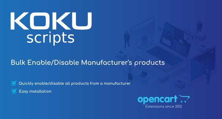 Bulk Enable/Disable Manufacturer's products
