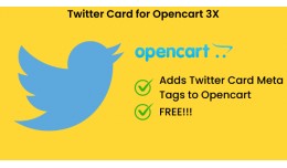 Twitter Card For Opencart 3X