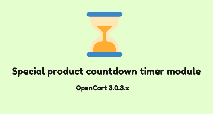 Special Product countdown timer module