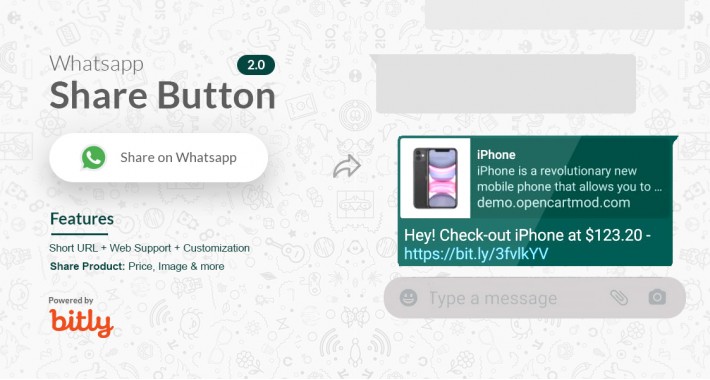 Whatsapp Share button 2.0 | Share your Product Short URL