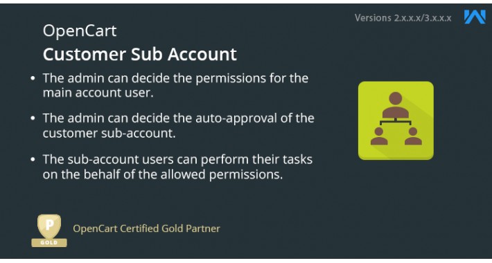 OpenCart Customer Sub Account