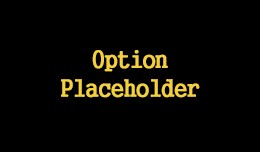 Options Placeholder