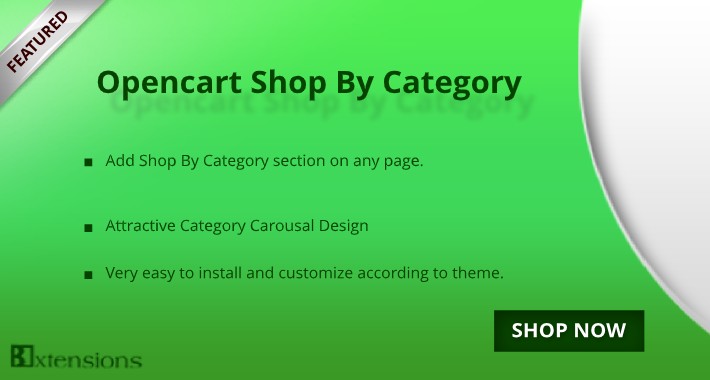 Opencart Shop By Category Module (OCMOD)
