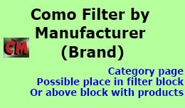 Filter by manufacturer (brand) in category
