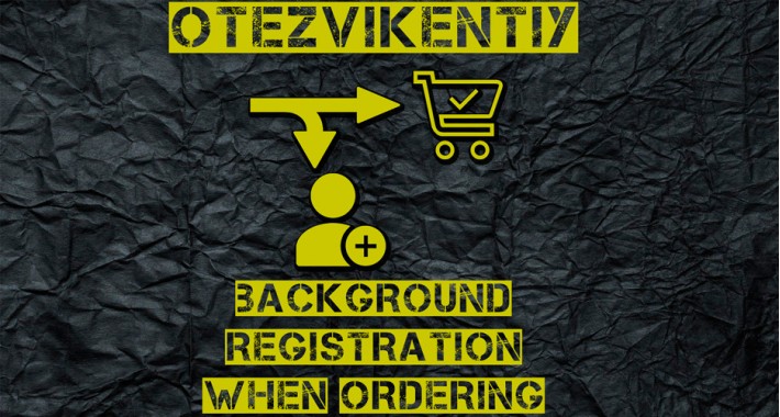 Background registration at checkout