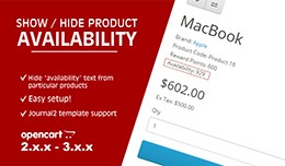 Show / Hide product availability [VQMOD/OCMOD]