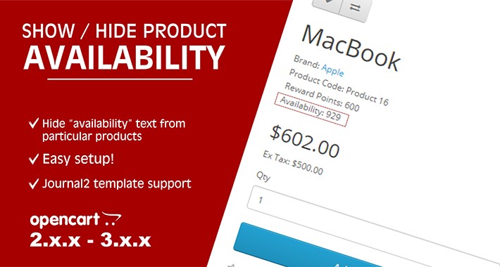 Show / Hide product availability [VQMOD/OCMOD]