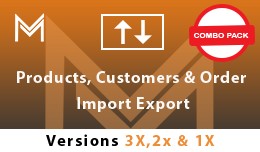 Customers, Products, Orders Import Export Combo