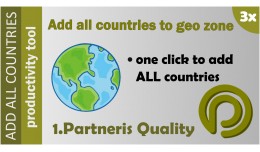 Add All Countries to Geo Zone for OpenCart 3.x