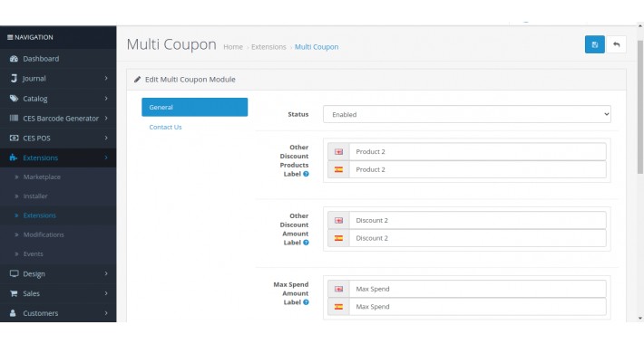 CES Multi Coupon