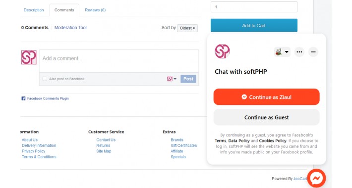 Facebook Comment and Messenger Customer Chat