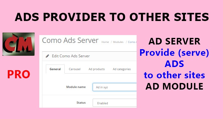 Ads provider to other sites