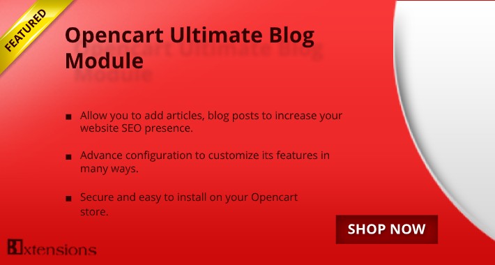 Opencart Ultimate Blog Module (OCMOD)