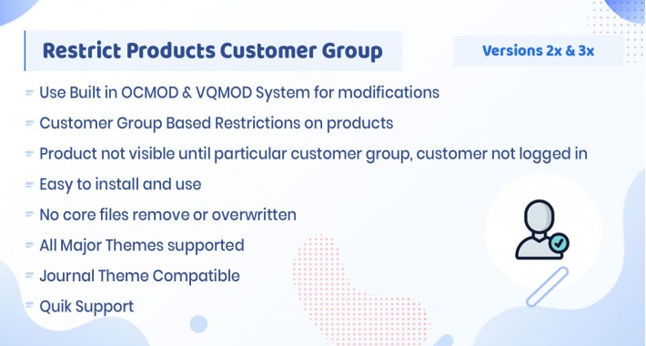 Restrict Products Customer Group
