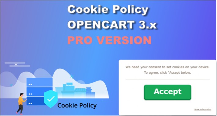 Cookie Consent / Cookie Policy for OpenCart 3