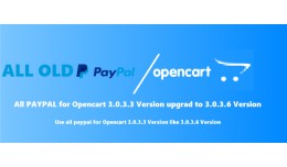 ALL Old PAYPAL for Opencart 3.0.3.3 like 3.0.3.6..