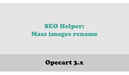 SEO Helper: Mass images rename