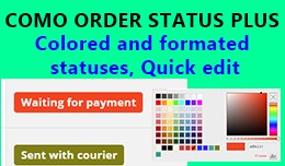 Como Order Status Plus - Colored, Quick edit, Qu..