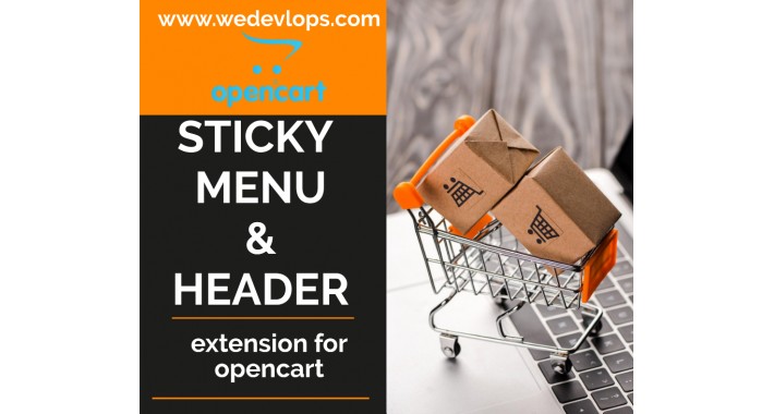 Sticky Menu and Header/ Fixed Header / Fixed logo /Fixed cart