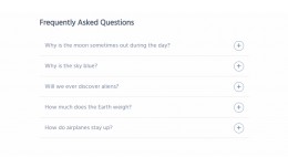 FAQ Accordion block