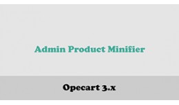 Admin Product Minifier