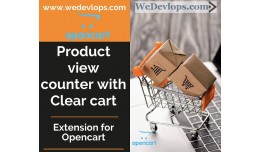 Product View Counter and Clear Cart