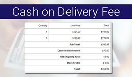 Cash on Delivery Fee ($10 cashback offer)