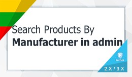 Search Products By Manufacturer under Admin