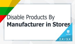 Enable / Disable Products By Manufacturer In Sto..