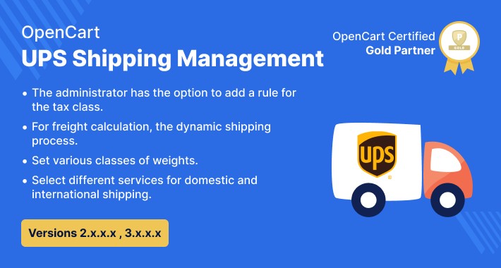 Opencart UPS Shipping Management