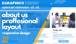 About us section proffesional layout