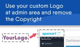 Change admin area logo and remove OpenCart copyr..