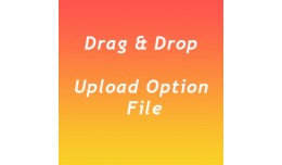 Drag & Drop File Product Option