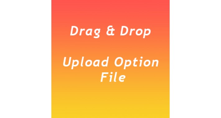 Drag & Drop File Product Option