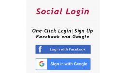 One Click Social Login | Facebook & Google