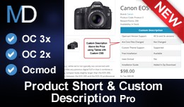 Product Short & Custom Description Pro