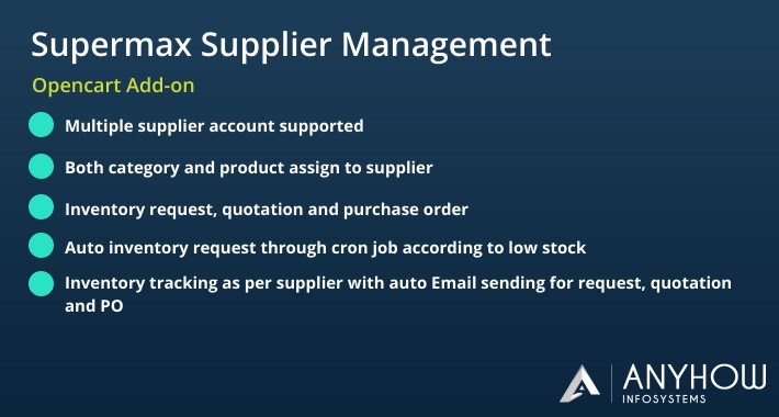 Supplier Management